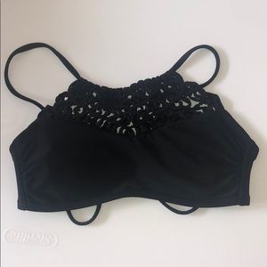 black bikini top